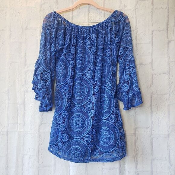 LILDY Full Lace On/Off-Shoulder Tunic Top - Picture 10 of 10